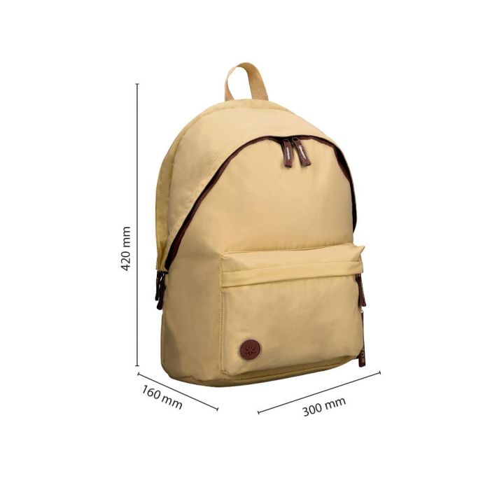 Mochila Antartik Teens 20 L Compartimento Para Portatil Color Beige 420 X 160 X 300 mm 1