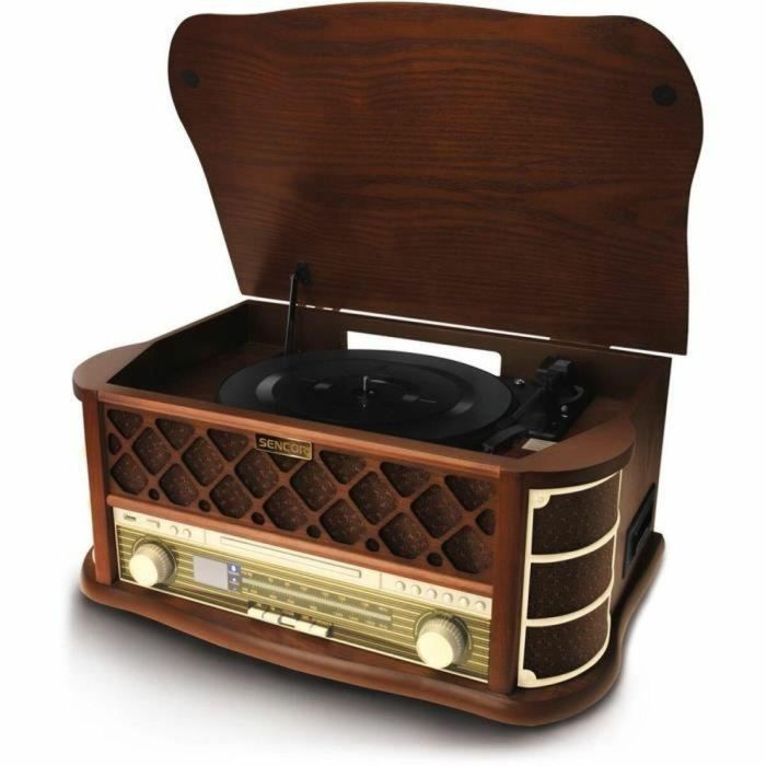 Tocadiscos retro - SENCOR - STT 016 - 6 W - Reproductor de CD/cassette - USB - Marrón 2 Tocadiscos retro - SENCOR - STT 016 - 6 W - Reproductor de CD/cassette - USB - Marrón 2