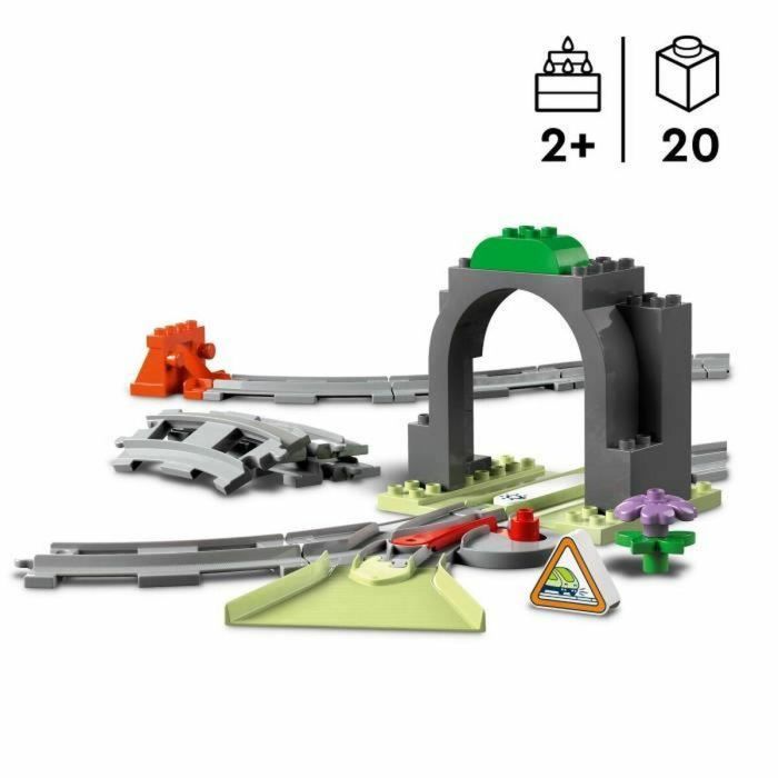 Lego 10425 DUPLO My Town Set de expansión: Vías de tren y túnel - Juguete para niños 5