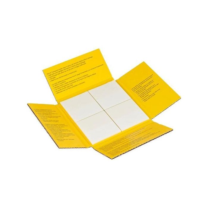 Post-It Bloc Notas Adhesivas 36H 73x73 Transparentes Pack 12 Ud Post-It Bloc Notas Adhesivas 36H 73x73 Transparentes Pack 12 Ud
