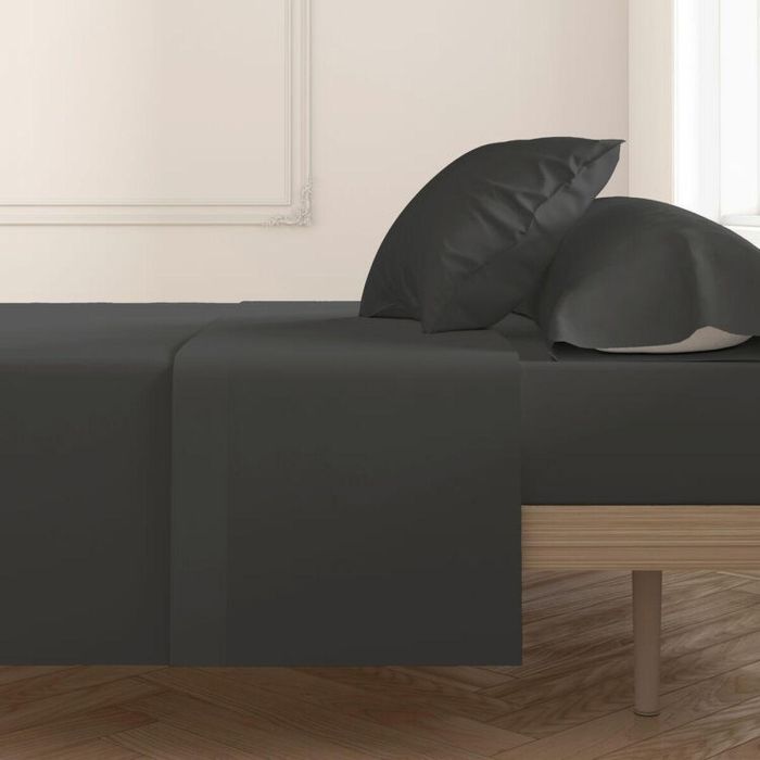 Sábana Encimera Hosteline Mixcolors Negro Cama de 80 2 Sábana Encimera Hosteline Mixcolors Negro Cama de 80 2