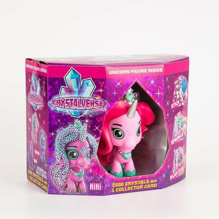 Bandai Unicornio Crystalverse Classic para Cristalizar, Incluye 1500 Cristales, Pegamento, Aplicador y Manual, Surtidos Edad 6+ 7