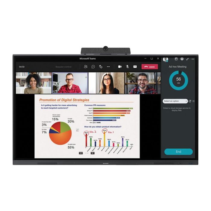 Sharp PN-L652B Pantalla LED LFD de 65 Pulgadas LCD Full-Array 4K 3840 x 2160 1