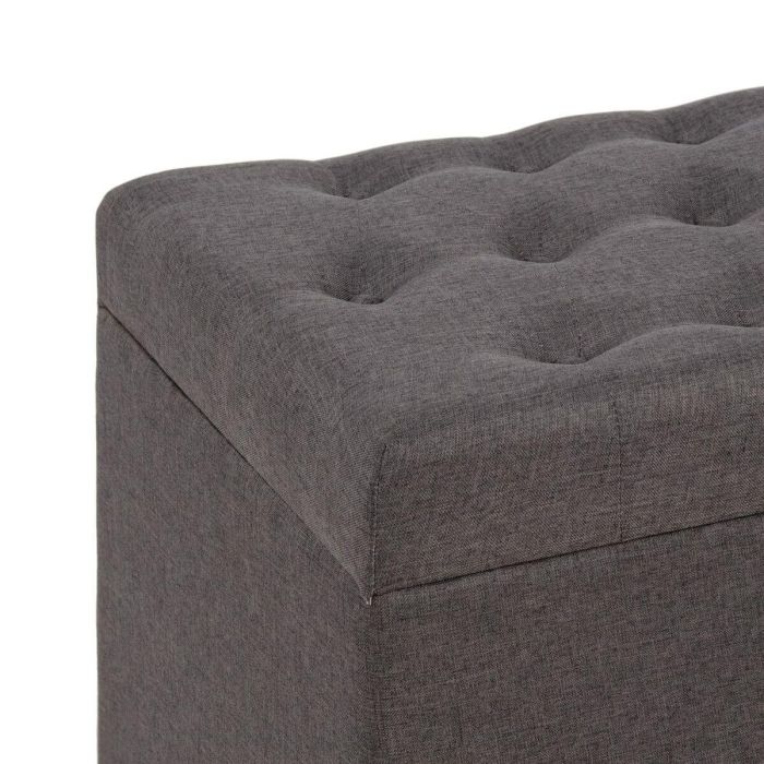 Baúl Tejido Sintético Madera 140 x 50 x 50 cm 5 Baúl Tejido Sintético Madera 140 x 50 x 50 cm 5