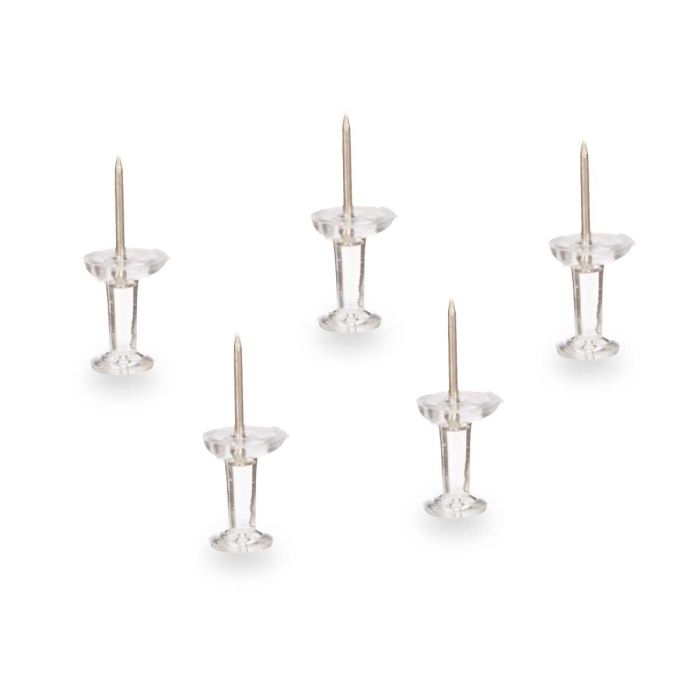 Set 60 Chinchetas Transparentes Pincello 2X11CM (24 Unidades) 1 Set 60 Chinchetas Transparentes Pincello 2X11CM (24 Unidades) 1