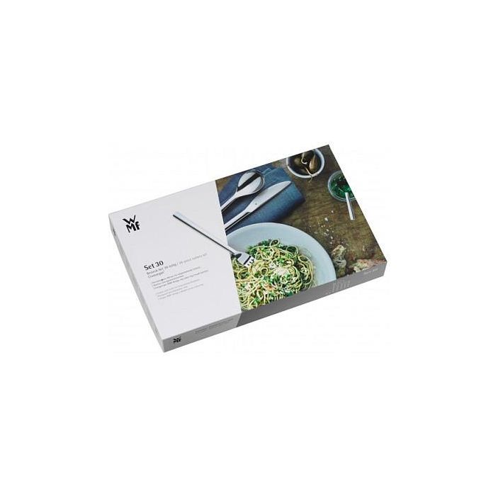 WMF 1120916040 Juego de cubiertos Boston, 30 piezas, acero inoxidable, para 6 personas 6 WMF 1120916040 Juego de cubiertos Boston, 30 piezas, acero inoxidable, para 6 personas 6