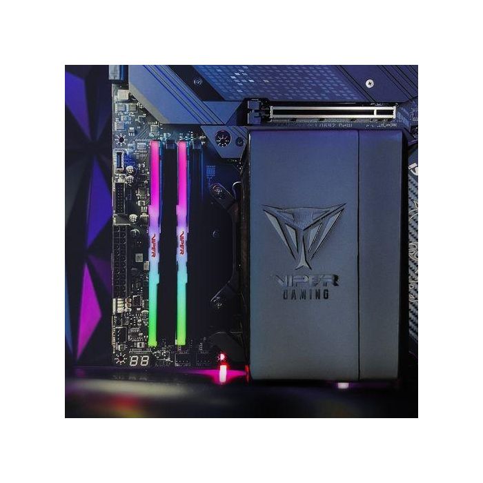 64 GB Patriot DIMM 5200 (2x 32 GB) Dual-Kit (schwarz. PVVR564G520C40K. Viper Venom RGB. INTEL XMP) 8