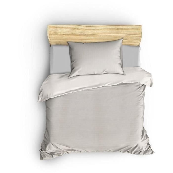 Juego de Cama ASI8683342999304 - 1 Funda Nórdica 220x240 cm + 2 Fundas Almohada 60x60 cm - Algodón/Poliéster Crema 1