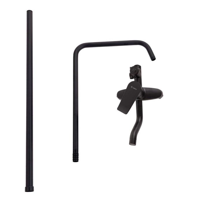 Conjunto Ducha Latón/Zinc - Acero Inoxidable- ABS, Negro, Agua Caliente-Fría, Monomando [QLI-FA-3019] 10