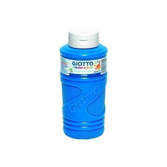 Giotto Pintura De Dedos De 750 mL Color Azul Cyan Giotto Pintura De Dedos De 750 mL Color Azul Cyan