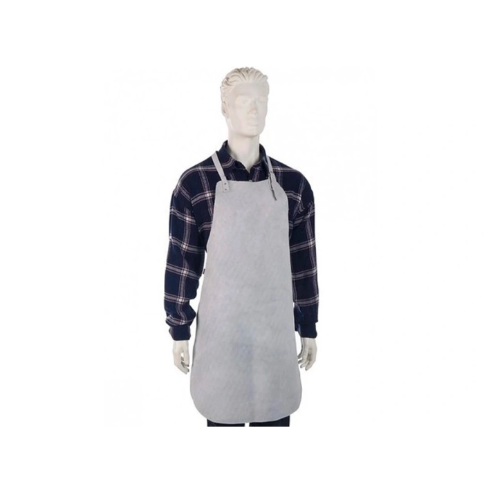 Faru Mandil para Soldador de Cuero al Cromo con Tiras de Serraje y Anillas 600x900 mm 2