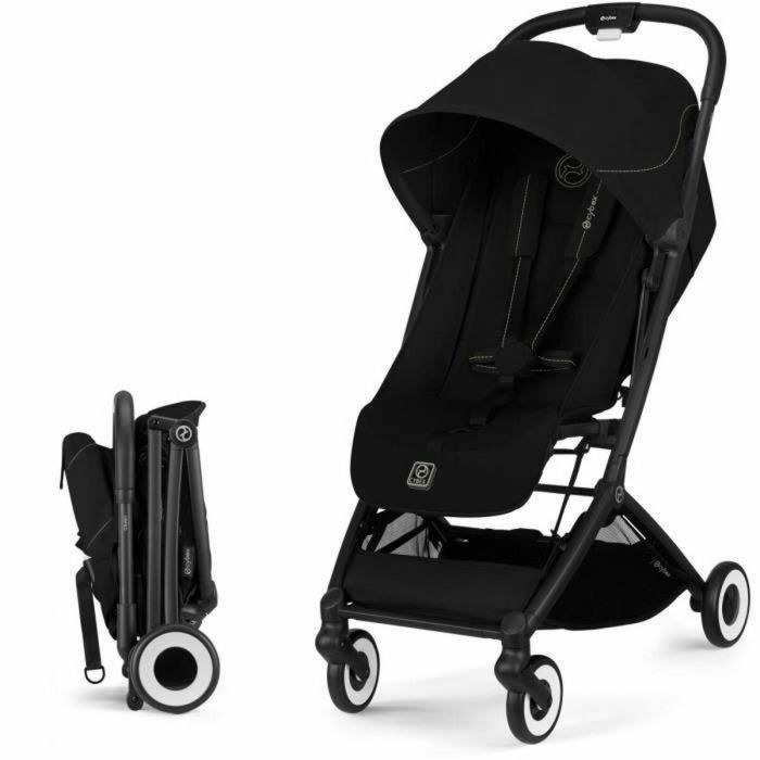 Cybex CYB4063846512416 Cochecito Orfeo ultracompacto y cómodo 4 ruedas Magic Black