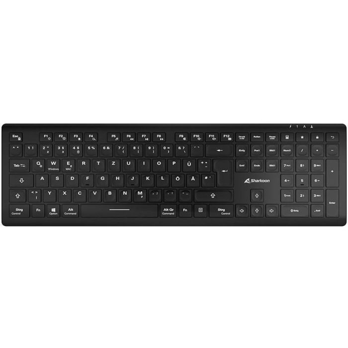 Sharkoon OfficePal K30W DE Layout Rubberdome black 1 Sharkoon OfficePal K30W DE Layout Rubberdome black 1