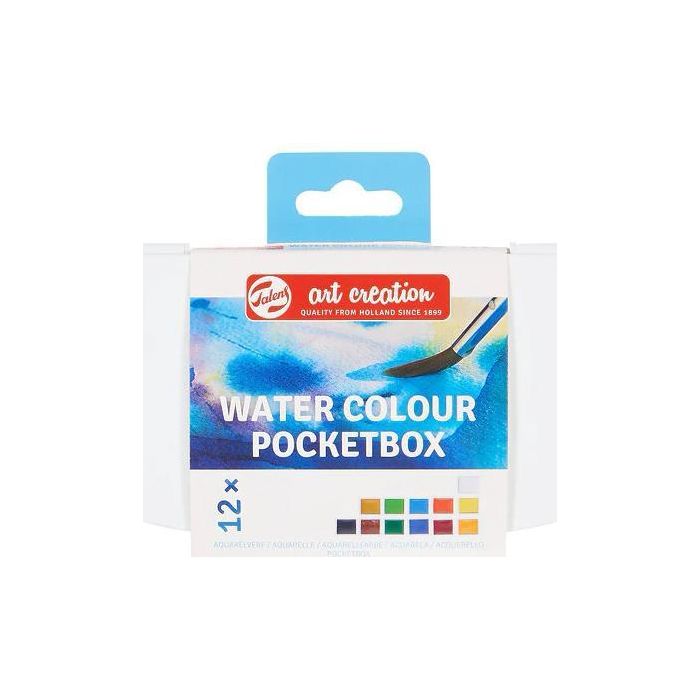 Talens Art Creation Acuarelas Pocket Box Pastillas C-Surtidos Estuche 12 Ud