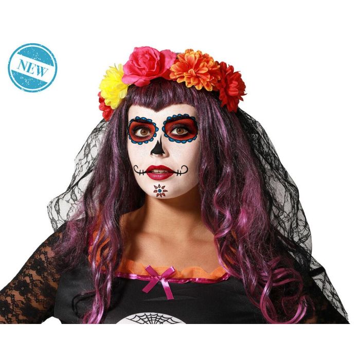 Decoración para Halloween Cinta para el pelo Flores 1 Decoración para Halloween Cinta para el pelo Flores 1