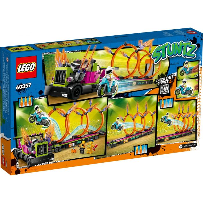 Lego City Stuntz 60357 El desafío Cascade: círculos de incendios, juguete de motocicleta con camión 11 Lego City Stuntz 60357 El desafío Cascade: círculos de incendios, juguete de motocicleta con camión 11