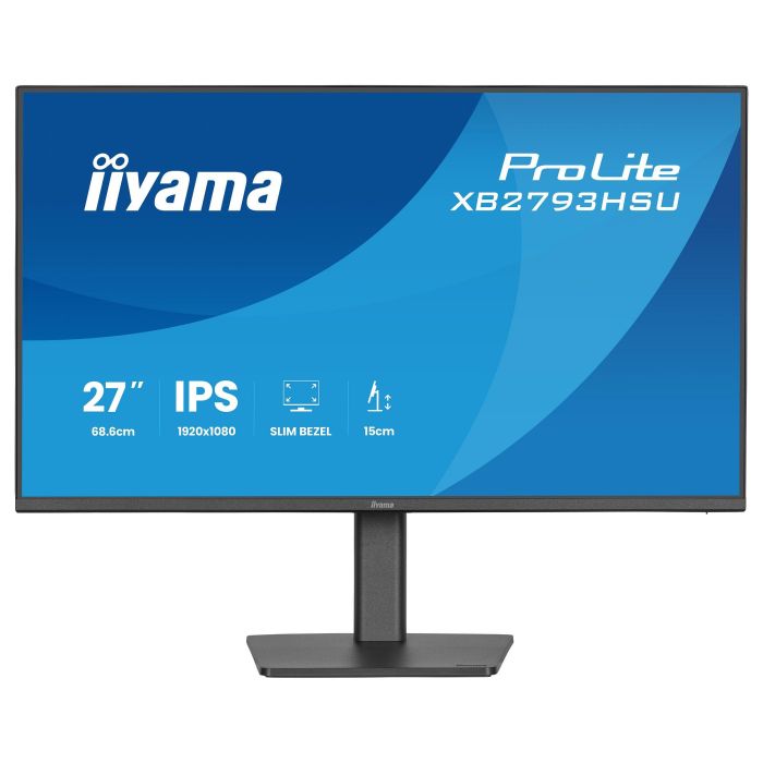 iiyama ProLite XB2793HSU-B1 Monitor 27" Full HD (1920x1080) IPS 120Hz 1ms AMD FreeSync Altavoces HDMI DisplayPort USB Negro 1