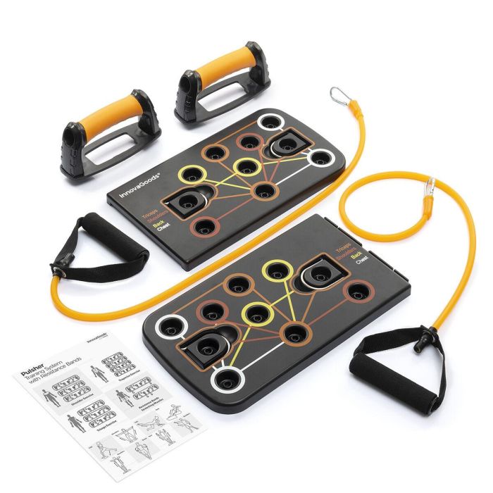 Sistema de Entrenamiento con Bandas de Resistencia y Guía de Ejercicios Pulsher InnovaGoods 2 Sistema de Entrenamiento con Bandas de Resistencia y Guía de Ejercicios Pulsher InnovaGoods 2