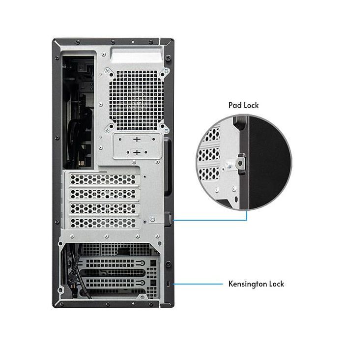 Chieftec BS-20B-OP Caja de PC Midi Tower Negra Gamer UNI Series para PC Hogar / Oficina micro ATX, Mini-ITX