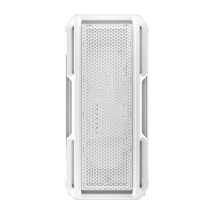 Corsair 5000T - Caja Gaming ATX Semitorre con Panel de Cristal Templado, Iluminación RGB, Blanco, Soporte para EATX, 360mm Radiadores