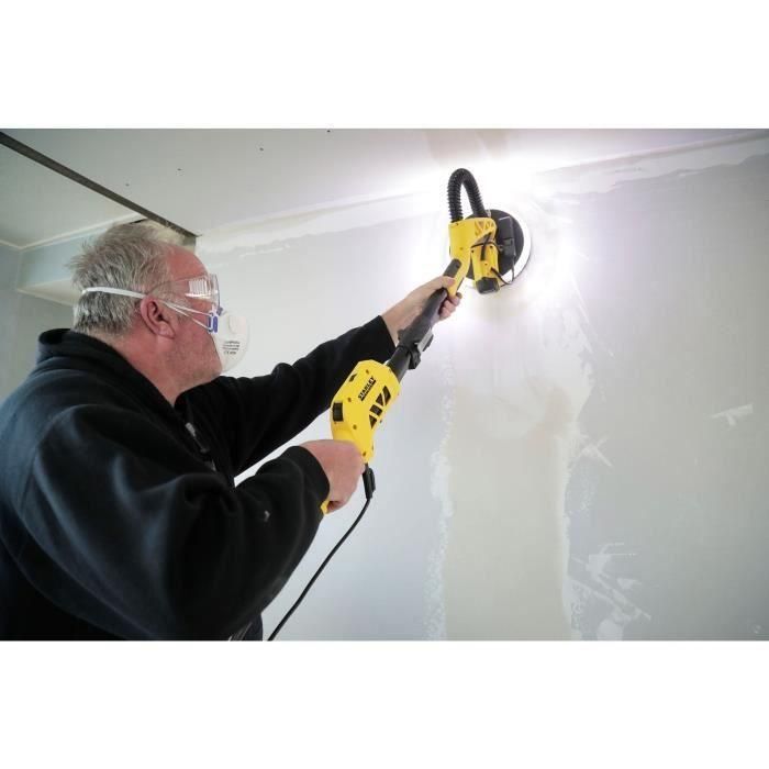 Stanley FatMax SFMEE500S-QS Lijadora Eléctrica 750W para Panel Yeso y Techos de Escayola, Brazo Extensible 1.8m, Velocidad Variable y Plegable. 5 Stanley FatMax SFMEE500S-QS Lijadora Eléctrica 750W para Panel Yeso y Techos de Escayola, Brazo Extensible 1.8m, Velocidad Variable y Plegable. 5