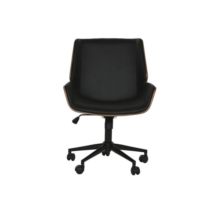 Silla Moderno DKD Home Decor Negro Marron 64 x 83 x 59.5 cm 6