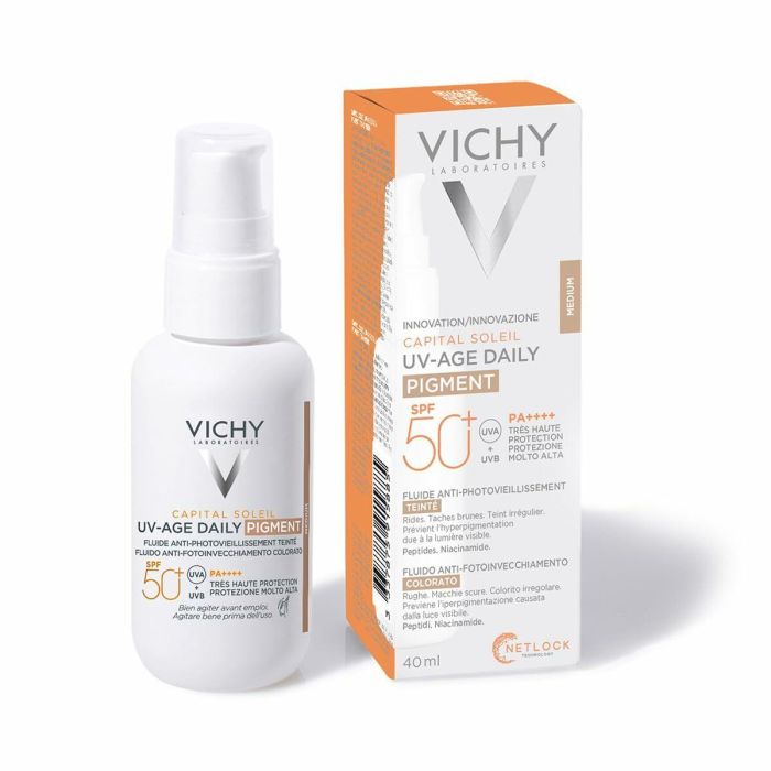 Vichy CAPITAL SOLEIL UV AGE fluido fotoprotector diario color medium SPF50+ 40 ml 5 Vichy CAPITAL SOLEIL UV AGE fluido fotoprotector diario color medium SPF50+ 40 ml 5