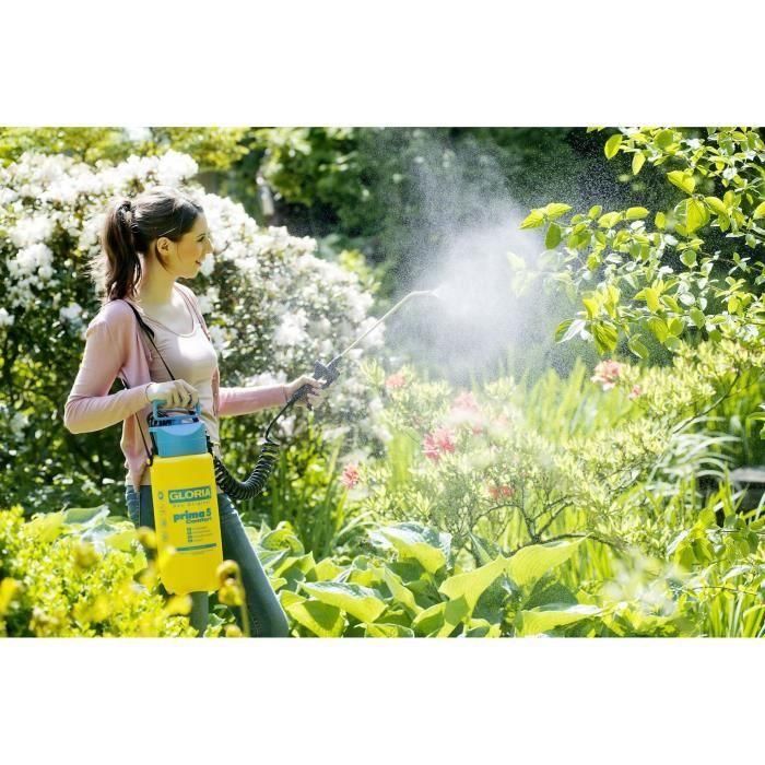 GLORIA - Prima 5 Comfort - Pulverizador a presión 5L con lanza y boquilla de latón y manguera espiral 2m50 4 GLORIA - Prima 5 Comfort - Pulverizador a presión 5L con lanza y boquilla de latón y manguera espiral 2m50 4