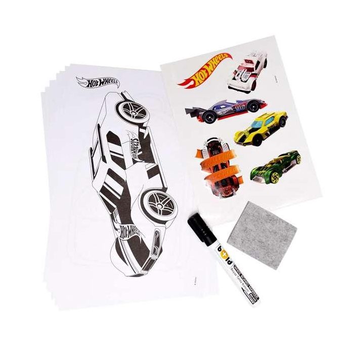 Color Baby Pizarra Hot Wheels con 13 Accesorios 6