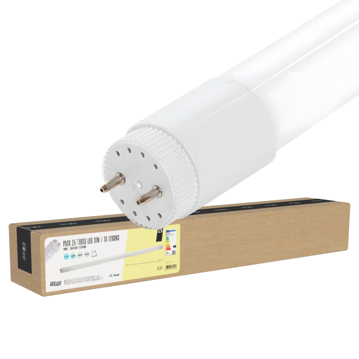 BX3 LIGHT Pack 25 Tubos LED T8 18W 1800Lm Blanco Frío 6000K 120cm Sustitución Fluorescente 40.000h - Referencia BX3-LM1063-CW BX3 LIGHT Pack 25 Tubos LED T8 18W 1800Lm Blanco Frío 6000K 120cm Sustitución Fluorescente 40.000h - Referencia BX3-LM1063-CW