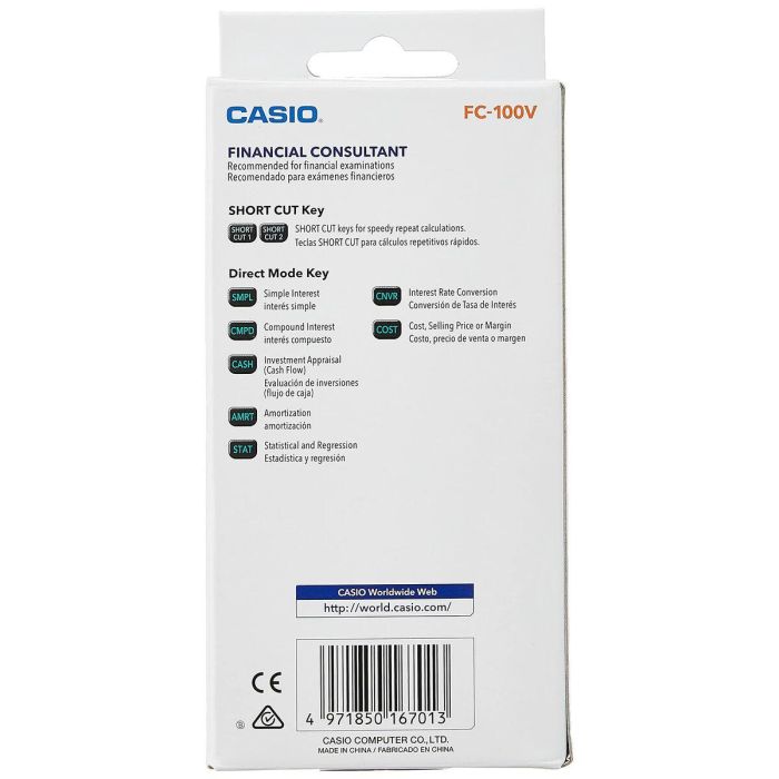 Calculadora Científica Casio FC-100V Negro Gris 1 Calculadora Científica Casio FC-100V Negro Gris 1