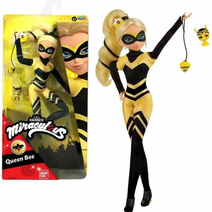 Bandai Miraculous: Las Aventuras de Ladybug y Cat Noir - Muñeca de Moda Abeja Reina 26 cm Réplica Perfecta para Jugar y Coleccionar 0 Bandai Miraculous: Las Aventuras de Ladybug y Cat Noir - Muñeca de Moda Abeja Reina 26 cm Réplica Perfecta para Jugar y Coleccionar 0