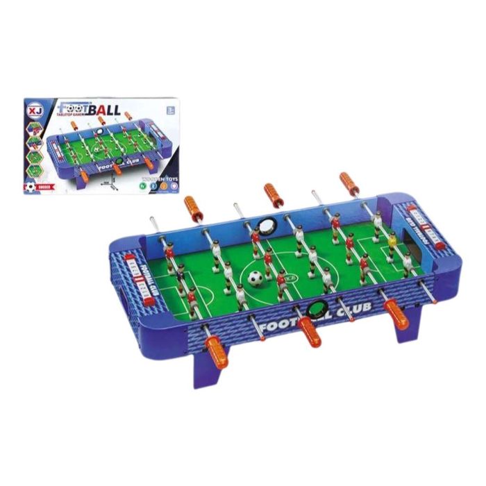 Futbolín madera con marcadores de puntuación 70x36x18cm