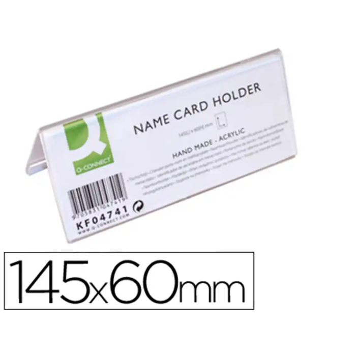 Q-connect Identificador sobremesa metacrilato 145x60 mm ref.5728 0 Q-connect Identificador sobremesa metacrilato 145x60 mm ref.5728 0