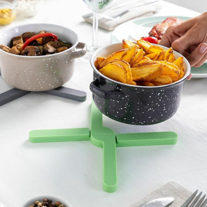 Salvamanteles Individual Plegable de Silicona Folvet InnovaGoods 2 Unidades 6 Salvamanteles Individual Plegable de Silicona Folvet InnovaGoods 2 Unidades 6