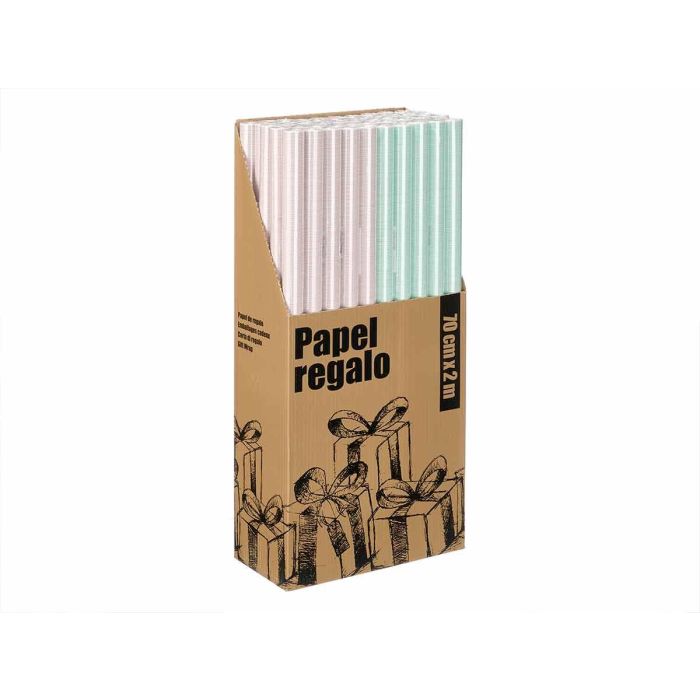 Rollo Papel Regalo 70X200 Rayas Rosa Palo Menta Arte Regal (50 Unidades) 2 Rollo Papel Regalo 70X200 Rayas Rosa Palo Menta Arte Regal (50 Unidades) 2