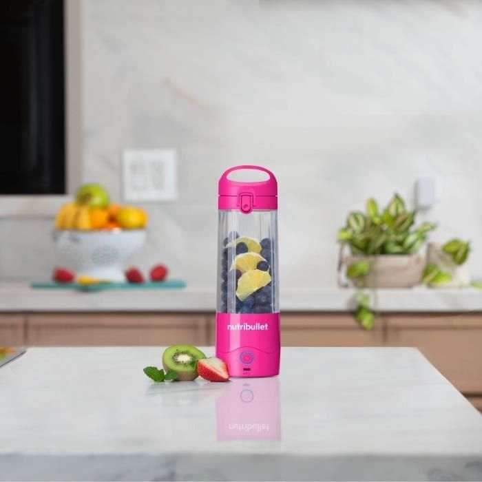 Licuadora portátil - NutriBullet - NBP003MA - 70W - 0.475L - Rosa - 1 botella incluida 3 Licuadora portátil - NutriBullet - NBP003MA - 70W - 0.475L - Rosa - 1 botella incluida 3