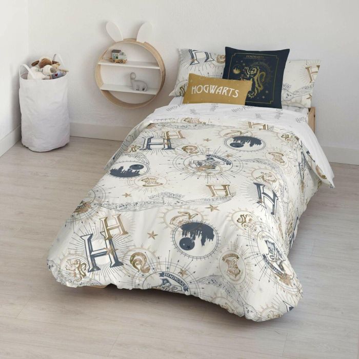 Funda Nórdica Harry Potter Beige Multicolor 175 Hilos 155 x 220 cm Cama de 90 5 Funda Nórdica Harry Potter Beige Multicolor 175 Hilos 155 x 220 cm Cama de 90 5