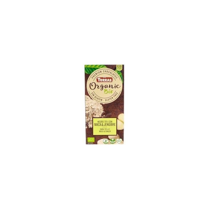 TORRAS Chocolate Negro con Maca y Jengibre 100g Bio