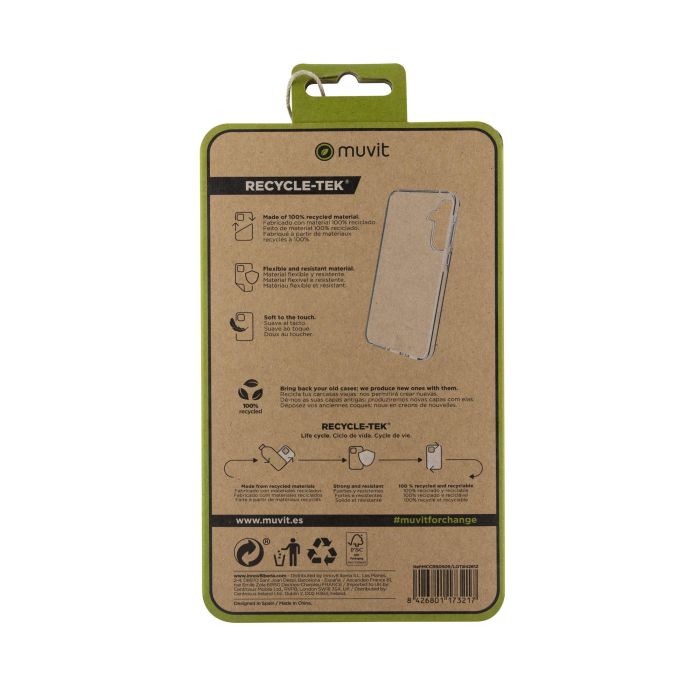 Muvit Funda Recycletek para Samsung Galaxy A35 5G - Protección 1 Muvit Funda Recycletek para Samsung Galaxy A35 5G - Protección 1
