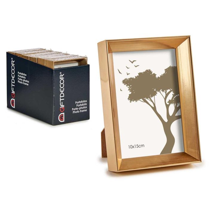Portafoto Plastico Moldura Oro 10X15Cm Giftdecor (24 Unidades) Portafoto Plastico Moldura Oro 10X15Cm Giftdecor (24 Unidades)