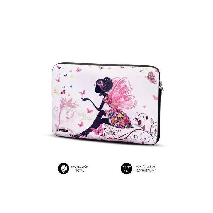 SUBBLIM Funda para portátil Trendy Sleeve Neo de Neopreno Hada 13.3-14" resistente a golpes 1 SUBBLIM Funda para portátil Trendy Sleeve Neo de Neopreno Hada 13.3-14" resistente a golpes 1