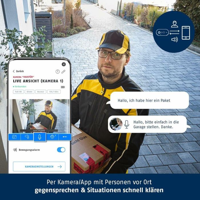 Abus PPIC91000 Conjunto de Cámara de Vigilancia 1920x1080 píxeles Visión Nocturna Campo de Visión 130° 2