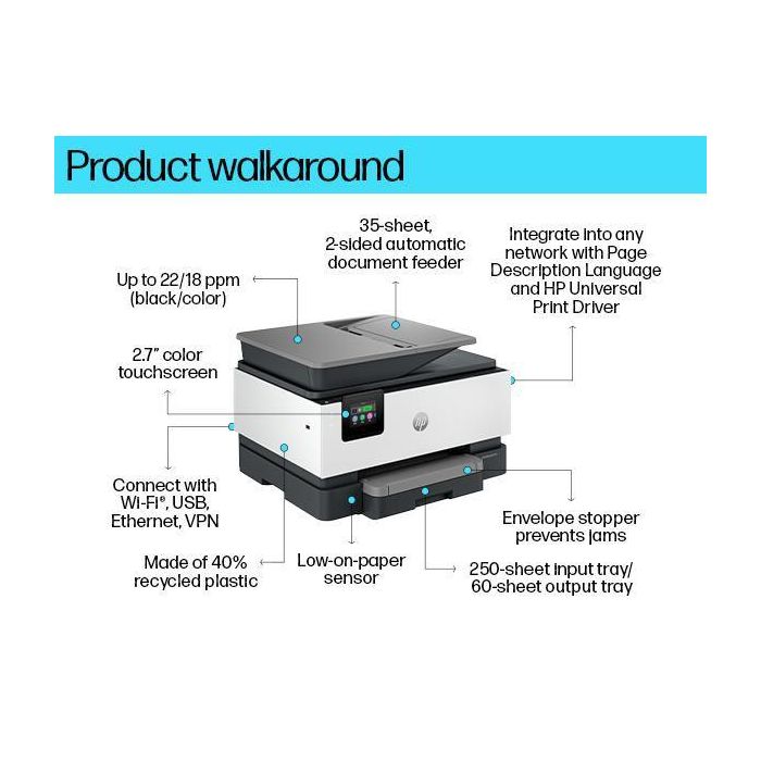 HP Multifuncion Inkjet OfficeJet Pro 9120b 18 HP Multifuncion Inkjet OfficeJet Pro 9120b 18