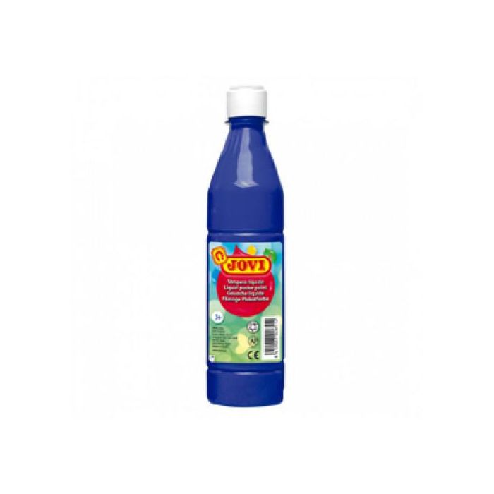 Jovi Témpera Líquida School Azul Oscuro Botella De 500 mL