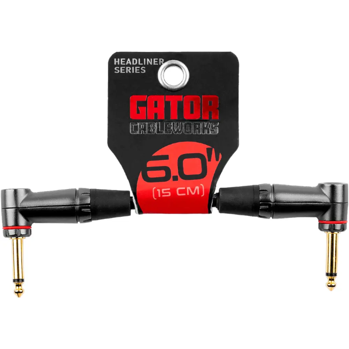 Cableworks Cable Patch Jack Recto/Jack Acodado - 15 Cm 1