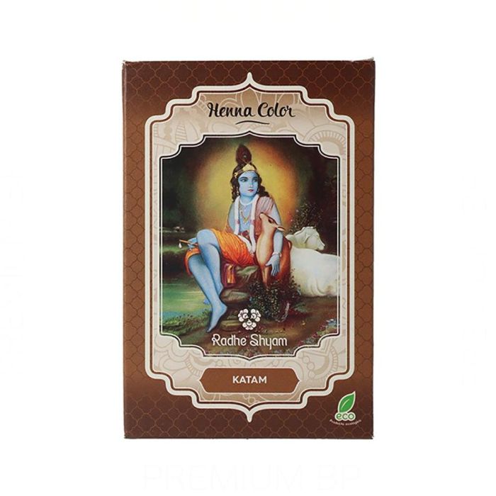 Radhe Shyam Henna en Polvo Katam 100G - Coloración y Acondicionamiento Natural para el Cabello