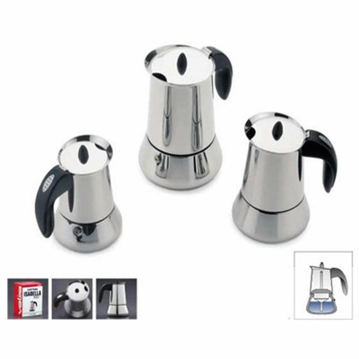 Cafetera Italiana Valira ISABELLA 4T Acero Acero Inoxidable 4 Tazas 1