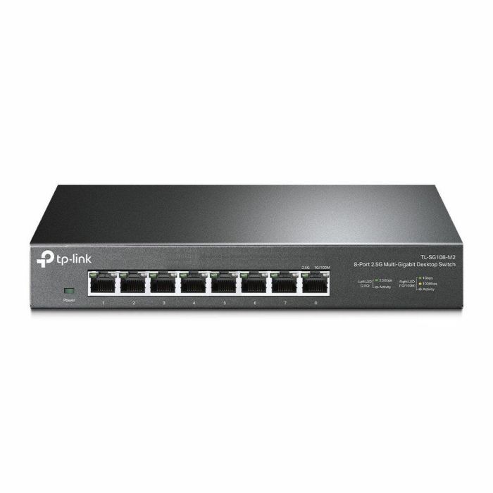 Tp-Link Switch TL-SG108-M2 de 8 Puertos 2.5G, Capacidad de Conmutación 40 Gbps, Escritorio, Sin Ventilador, Plug and Play 0 Tp-Link Switch TL-SG108-M2 de 8 Puertos 2.5G, Capacidad de Conmutación 40 Gbps, Escritorio, Sin Ventilador, Plug and Play 0