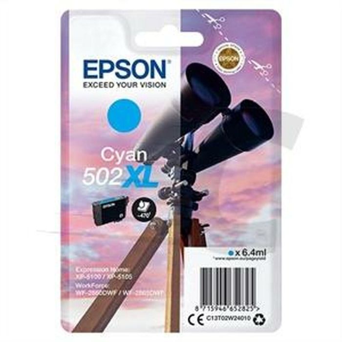 Cartucho de Tinta Original Epson XP-5100 5105 WF2860DWF 2865DWF Cian (10 Unidades) 1 Cartucho de Tinta Original Epson XP-5100 5105 WF2860DWF 2865DWF Cian (10 Unidades) 1